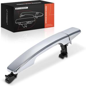 A-Premium Rear Right Passenger Side Exterior Door Handle Compatible with Kia Soul 2014-2022 Hatchback, Without Keyless System, Chrome, Replace# 83661-B2020, 83662-B2020
