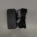 TESSAN Black Extension Cord 5 Ft, Flat Surge Protector Power Strip with 4 Wide Spaced AC Outlets 3 USB Ports (1 USB C), Ultra Thin Flat Plug with 900J Surge Protection, Office Dorm Room Essentials