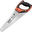 14 Inch Hand Saw, Heavy Duty Wood Saw with Ergonomical Handle Rust-proof Handsaw for Sawing Pruning Gardening Wood Plastic and Drywall (orange)