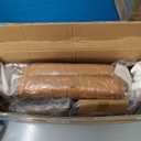 Sweetcrispy Dining Chairs Set of 2, Upholstered Mid Century Modern Kitchen Dining Room Accent Chairs with Faux Leather Cushion Seat & Metal Legs for Kitchen, Living Room - Brown