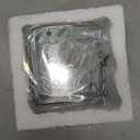 Glass Vintage Jewelry Box Keepsake storage Trinket Ring Display Box Home Decor Baked Curved Clear Glass Box Organizer(3.8x3.8x3Inches) (Antique silver)