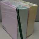 SUNEE 3 Ring Binder 3 Inch 4 Pack, 3" Large Clear View Binders Three Ring PVC-Free (Fit 8.5x11 Inches) for School or Office Supplies, Assorted Pastel