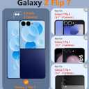 FNTCASE for Samsung-Galaxy Z-Flip-7 Magnetic Case:Translucent Matte Textured Military Grade Drop Protection Phone Cover - Durable Rugged Shockproof Protective Bumper Cases