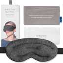 Ostrichpillow Hot & Cold Eye Mask - Clay Beads Hot Cold and Compression Therapy for Dark Circles, Eye Bags, Dry Eyes, Headaches, Migraines - Hook and Loop Closure 2 Protective Bags Included