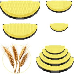 4 Pack Tortilla Sealers, 4-In-1 10"+8"+6"+4" Flour Tortilla Crimper, Quesadilla Maker, Tortilla Press - Make Tacos, Crumpet, Calzones, Burritos - Environmentally Friendly Biodegradable Material (Yellow and black)