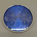 3-in-1 All-Season Wall Hanging Thermometer, Barometer, Hygrometer | Accurate Weather Station for Home and Office | Fahrenheit Edition in/Outdoor, Fahrenheit Edition(Blue)