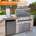 Stanbroil Built-in Single Side Burner for Outdoor Kitchen, 304 Stainless Steel Grilling Side Burners - Liquid Propane Only