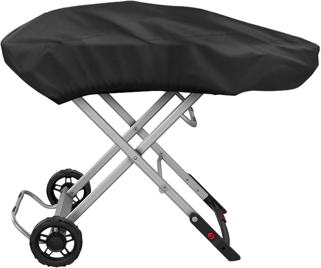 Grill Cover for Weber Traveler Portable Gas Grill 9010001, Outdoor Heavy Duty Waterproof Oxford Fabric Weather Resistant