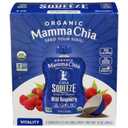 2 x Organic Mamma Chia, Wild Raspberry Squeeze Pouch 4 x 3.5 OZ (EXP 07/26/26)