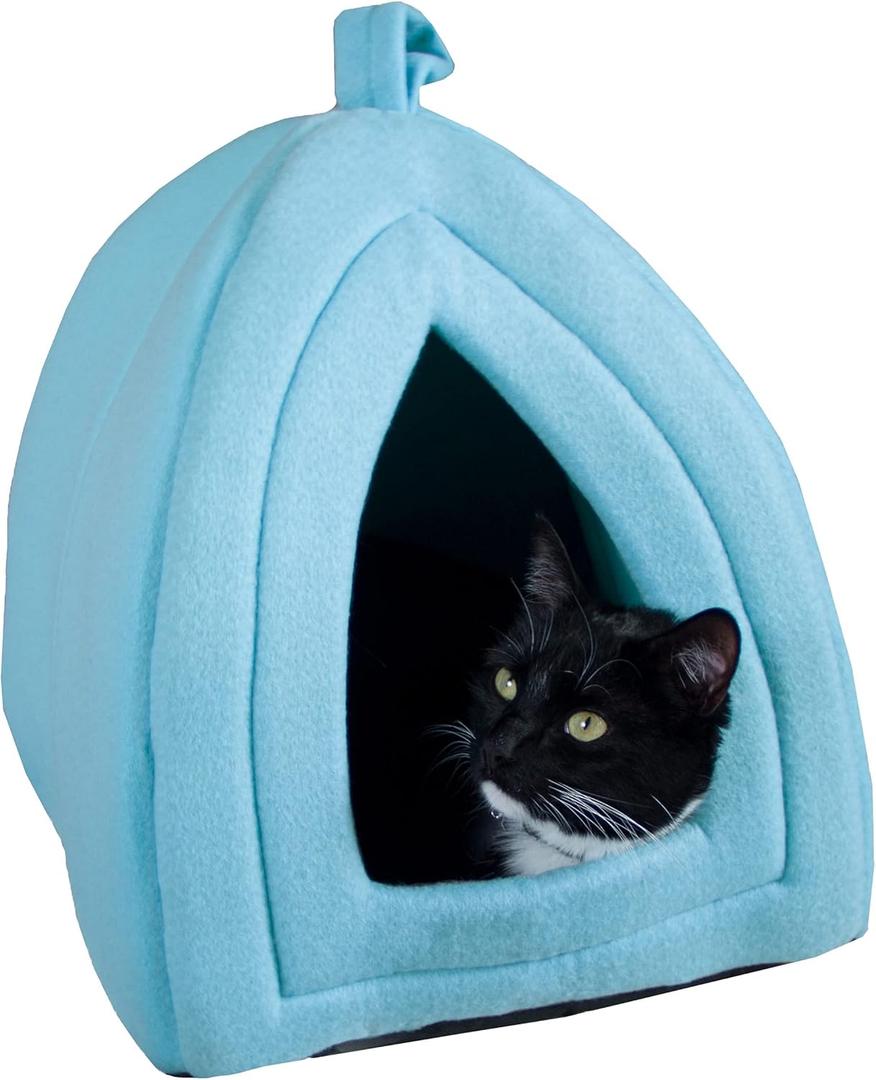 Cat House - Indoor Cat Bed with Removable Foam Cushion - Pet Tent for Kittens, Rabbits, Guinea Pigs, and Other Small Animals by PETMAKER