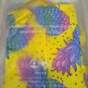 ROSE GAL Matchable Couple Hawaiian Coconut Tree Print Shirt or Plus Size Knee Length Fit and Flare Tank Dress (Yellow, XXXL)