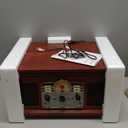 Victrola The Quincy 6-in-1 Bluetooth Record Player & Multimedia Center with Built-in Speakers  3-Speed Turntable, CD & Cassette Player, AM/FM Radio, Wireless Music Streaming (Mahogony) (Mahogany)