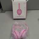 vinamass Kids Headphones, Wired Headphones for Kid with Safe Volume Limiter, Kid Headphone with Cord 3.5mm Jack, On-Ear Girls Boys Toddler Headphone for School (Pink)