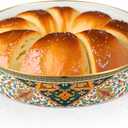 11 Inch Enamel Pie Pan Vintage Floral Baking Dish, Non-stick Oven and Dishwasher Safe for Turkey, Pizza and Desserts Gift for Wife and Mother Baking Dish(Retro Style)