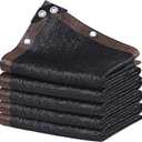 winemana Black Shade Cloth 30x30 FT 90% Sun Shade Mesh Tarp for Greenhouse, Garden, Patio, Dog Kennel, Chicken Coop, and Outdoor Protection, Plants Cover Shade Netting with 2 Reinforced Grommets