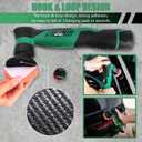 BATOCA S5 Cordless Mini Car Polisher Buffer Machine Dual Action & Rotary Mini Polishing Machine 1x 12V 2A Battery with 1inch 3inch Polishing Pads Kit for Car Motorcycle Deatiling Polish Buffing Clean