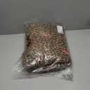 Amazon Essentials Girls' Long Heavyweight Hooded Puffer Jacket, Camel Cheetah Print, Medium