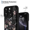Ufbara Compatible with iPhone 16 Pro Case for Women Men, Cute Flower