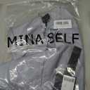 Mina Self Women's Short Sleeve Blazer - Linen Blend Lightweight Jacket (Gray, S)