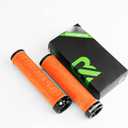 ROCKBROS Bike Handlebar Grips Double Lock-on MTB Bicycle Handle Bar Grips Ergonomic Non-Slip Rubber Hand Grip for Scooter, Mountain, BMX, Beach Cruiser, Folding Bike