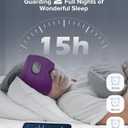 TOPOINT Sleep Mask with Bluetooth Headphones, 3D Eye Mask for Sleep Headphones with White Noise, Total Blackout, 5.4 Bluetooth, Timer, 15 Hours for Women Men, Travel, Meditation, Nap, CPAP Users