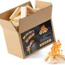 Mini Fire Stick Wood,3.5" Lengths Kiln Dried Pine Small Firewood,Barkless Kindling Fire Logs,Fire Pit Accessories Great for Tabletop Fire Pit,Fireplace,Mini Mesa Wood,4 Lbs