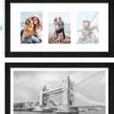 10x20 Picture Frame Set of 2, Collage Three 5x7 with Mat, Glass, 10x20 in matted to 3-5x7