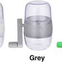 Nut Chopper, Portable Manual Nut Grinder with Hand Crank For All Nuts, Hand Held Food Shredder Cutter Mincer Blender Meat Grinder Kitchen Tool for Making Toppings(White)