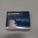 Eastman 1/2 Inch FIP x 3/8 Inch OD Compression Quarter Turn Straight Stop Valve, Brass Plumbing Fitting, Chrome, 10755LF