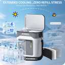 Ice Machine for Knee After Surgery, Programmable Cold Therapy Machine w/Temp Disp, 12H Knee Ice Machine Pain Relief, 12QT/Ultra-Quiet,Cryotherapy for Knee Replacement Shoulder Hip