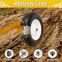 4.80/4.00-8 Wheelbarrow Tire Flat Free, 16'' Tire and Wheel 330LB Load Capacity, with 5/8" & 3/4" Bearings, 3''-4''-6''-7'' Adjustable Hub for Garden Cart, Hand Truck, Trolley, Wagon, 2 Pack