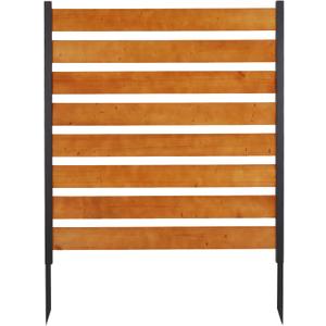 Privacy Fence Panels Screen - Air Conditioner Trash Can Screen Wood Metal for AC Unite Garbage Bin Pool Equipment Enclosure Garden Yard Decorative Outdoor (48X48 Horizontal)