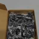 JQK Cabinet Hinges Black, 100 Degree Soft Closing Full Overlay Door Hinge for Frameless Cabinets, Stainless Steel Matte Black Finish, 4 Pack, CH100-PB-P4