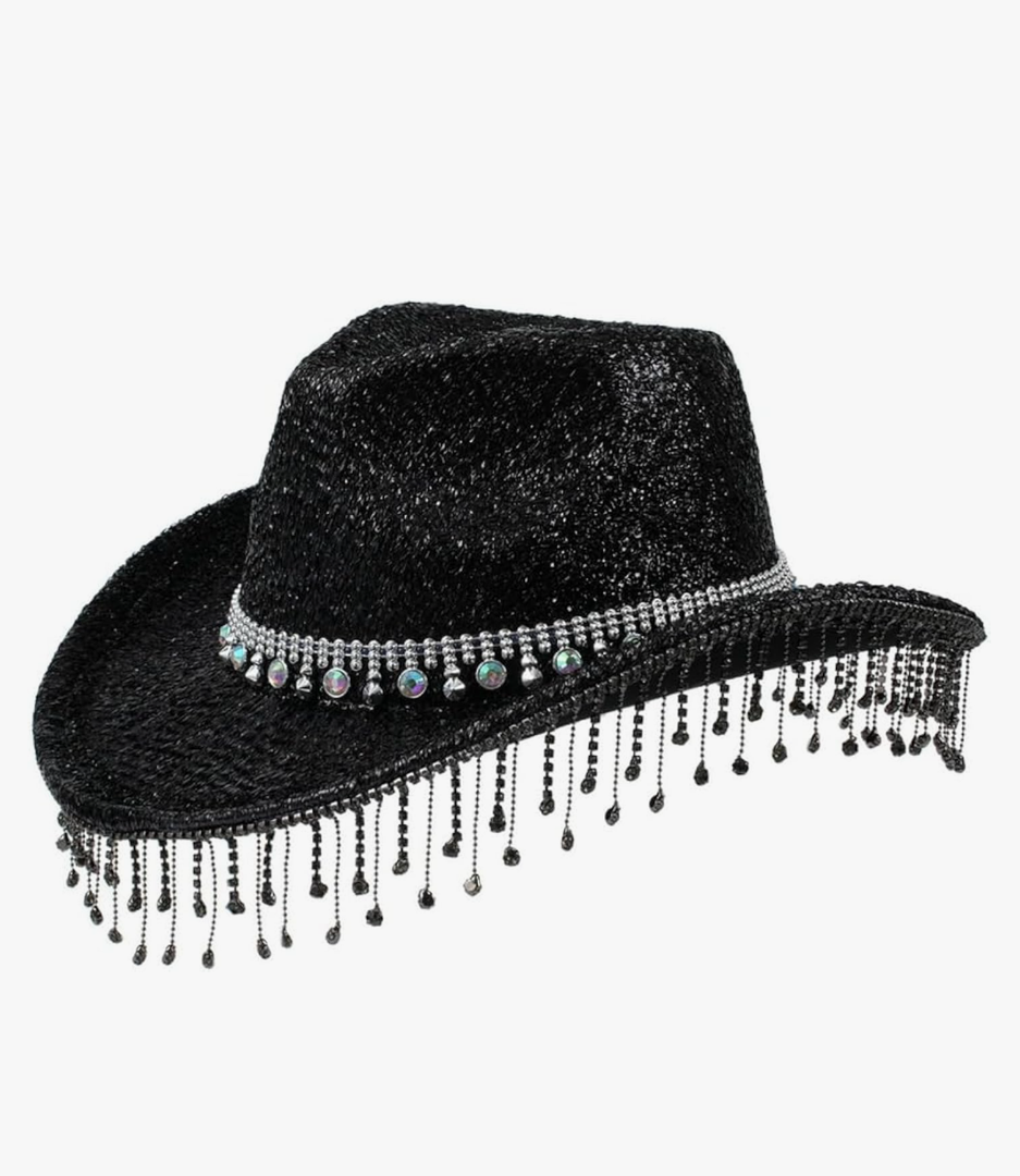 Vacation Hats Tassels Hand Beading Crystal for Girl for Carnivals Music Festival