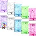 Zhanmai 10 Pcs Plastic Card Maze Puzzle Holder Portable Money Maze Card Box Intellectual Pinball Machine Pinball Cash Holder for Teens Birthdays Party Favors Game Fun Challenging