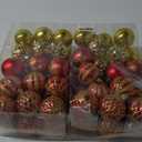 Christmas Ornaments Balls - 30 Pcs 2.4 Inch Shatterproof Plastic Christmas Balls Sets, Red & Gold Small Christmas Tree Balls Hanging Ornaments for Holiday Wreath Party Christma Tree Decor 2 Pack