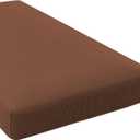 H.VERSAILTEX Super Stretch Individual Chaise Cover Sectional Couch Covers for L Shaped Sofa Both Left/Right Featuring Thick Jacquard Textured Twill Fabric (1 Piece Chaise Cover, Caramel)