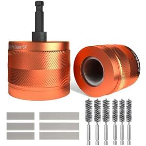 1/2" & 3/4" Metal Copper Pipe Cleaner Set,with 1/4 Hex Shank,Each Additional 3PCS Replaceable Brushes are Provided,for Cleaning Rust, Cleansing Copper/Bronze/Brass Pipes/Tubes for Soldering