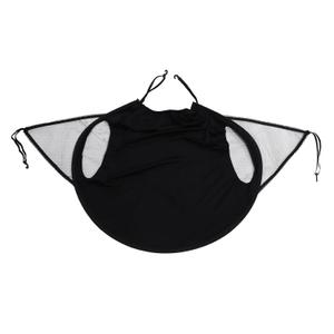 Stroller Sunshade Canopy Full-Cover Windproof Stroller Sunscreen Cover Black Pram Buggy Protector UV Protection for Outdoor Use