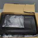 6 Pack Upgrade Harder Shoe Organizer, Shoe Storage with Magnetic Front Door, Clear Shoe Boxes Foldable Space-Saving Shoe Rack for Sneaker Boot Container, Black