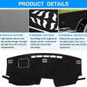 Autorder Dashboard Cover Mat for Toyota Sienna 2021-2024 2025 2026 Accessories Dash Cover Flannel Dash Mat Sunshade Glare UV Rays Protector
