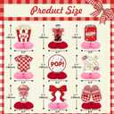 9Pcs She's Ready to Pop Baby Shower Decorations - Red and Pink Soda Pop & Popcorn Theme Honeycomb Centerpieces, She’s Ready to Pop Table Decorations for Gender Reveal, Baby Shower Party Supplies