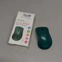 memzuoix 2.4G Wireless Mouse, 1400 DPI Computer Mice USB Receiver, Portable Wireless USB Mouse Battery Powered Cordless Mice for Laptop, PC, Desktop, 5 Buttons (Dark Green)