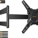 Perlegear Long Arm TV Wall Mount for 26-70 inch TVs up to 100 lbs, Corner TV Mount Bracket with 31.65 Extension, Swivel, Tilt Articulating Arms, Max VESA 400x400mm, Full Motion Wall Mount PGMF25B