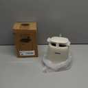 Mini Countertop Can with 3 Rolls of Bags, Waste Can with Press Type Lid, 1.5 L / 0.40 Gal Wastebasket Dispenser, Bin for Coffee Table, Bathroom Vanity Top (White)