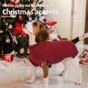 PUMYPOREITY Dog Sweater - Sleeveless Polka Dot Pet Jumper with Stand Collar & Stretch Fit for Small Medium Breeds, Colorful Dots Dog Shirt for Christmas Photos,M,Red