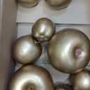 8 Pcs Artificial Gold Apples Fruits,Decorative Fake Fruits Sets,Plastic Faux Apples for Christmas Home Kitchen Table Decoration