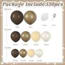 Brown Balloons Arch Kit - Neutral Balloon Garland Arch Kit Different Sizes 18 12 5 Inch Brown Sand White Nude Balloons for Cowboy Bear Baby Shower Gender Reveal Wedding Birthday Party Decorations
