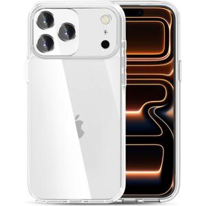 TENOC Phone Case Compatible with iPhone 17 Pro Max, Clear Case Shockproof Protective Bumper Slim Cover for 6.9 Inch