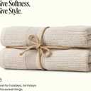 Preston Lane Douro Hand Towel Set 2 Pack Luxury Cotton Towels, Ultra Soft & Absorbent, Quick-Dry Spa-Quality Bathroom Towels, Made in Portugal, Clay 30 x 20